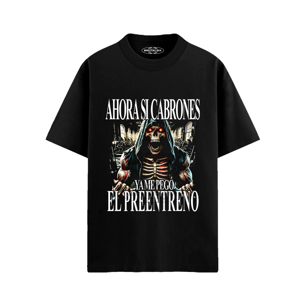 Ahora si cabrones, ya me pegó, el preentreno Playera