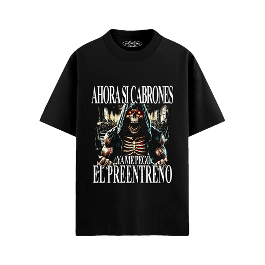 Ahora si cabrones, ya me pegó, el preentreno Playera