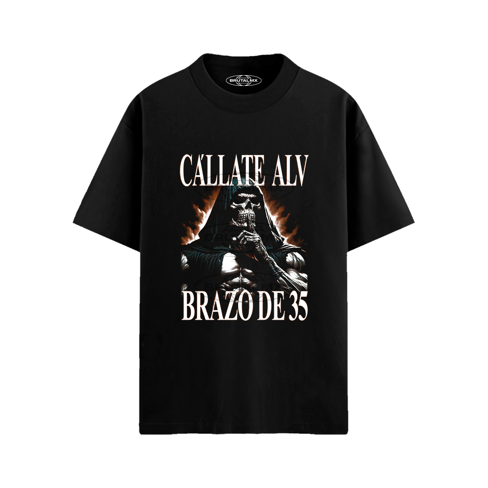 Cállate alv brazo de 35 Playera